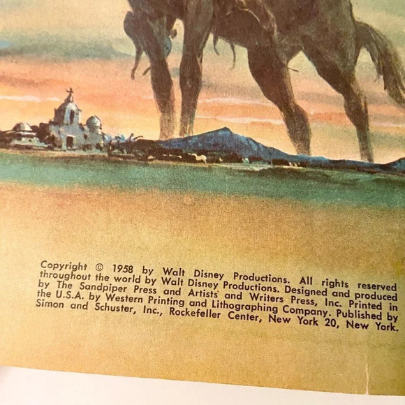 Vintage 1958 Disneys Zorro and the Secret Plan A Little Golden Book - Picture 10 of 16